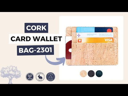 Ultra-Slim Cork Wallet in Three Elegant Colors BAG-2301