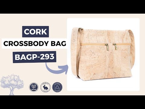 Premium Natural Cork Crossbody Bag – Thickened & Minimalist Design BAGP-293