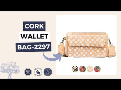 Eco-Chic Natural Cork Women's Phone Purse BAG-2297