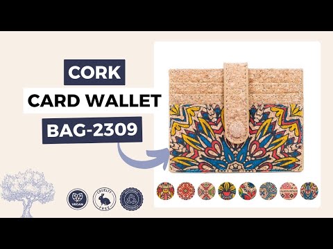 Cork Card Wallets in Diverse Patterns BAG-2309