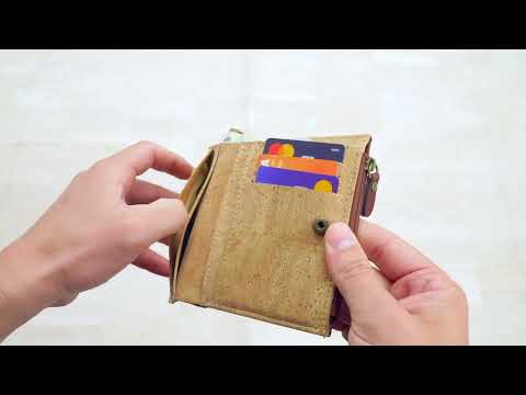 Classic Brown Cork Bifold wallet- BAG-2072
