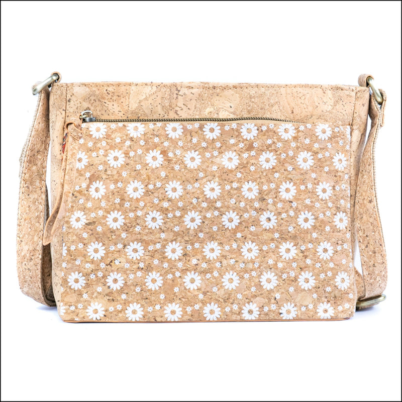 Printed Cork Crossbody Bag for Women Shoulder Purse with Zipper Pocket BAGD-603 D Flash Sales