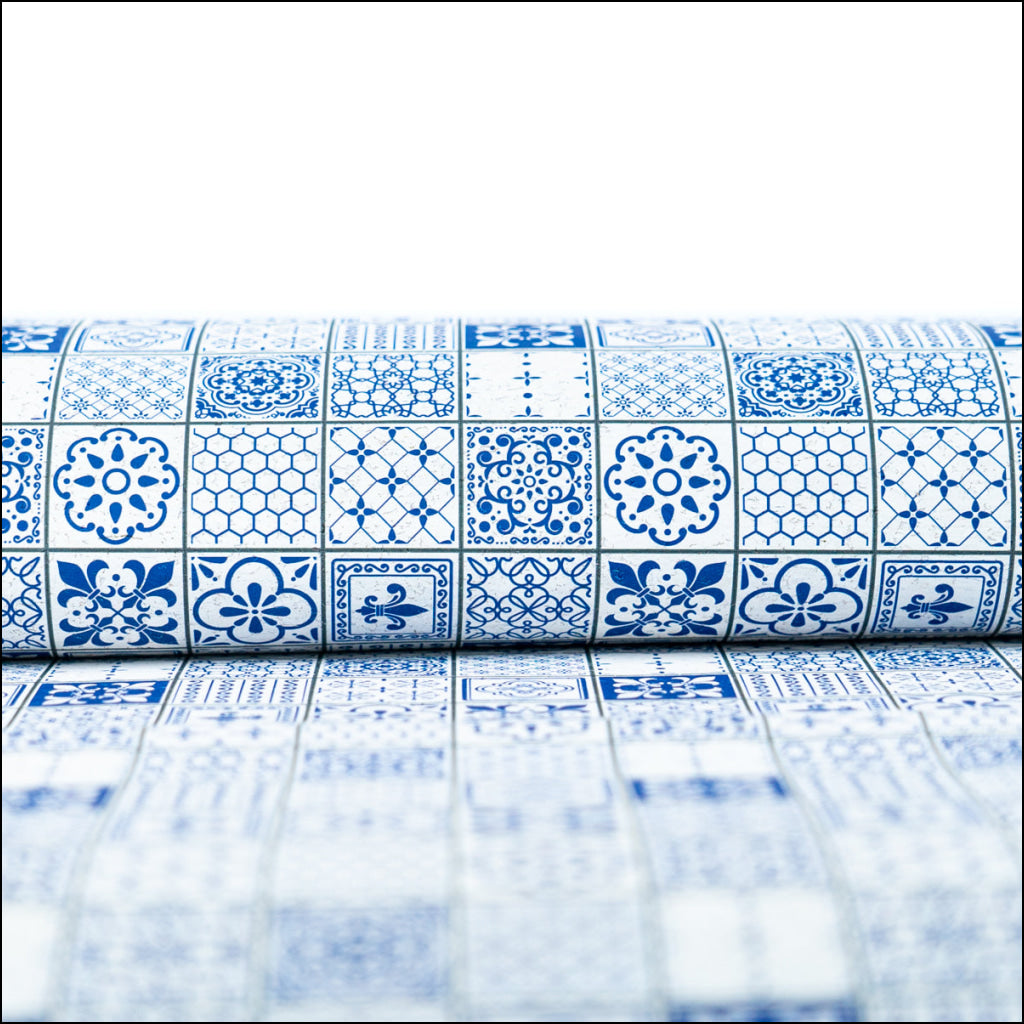 Printed Cork Fabric With Artistic Floral Pattern Cof-560 Cork Fabric