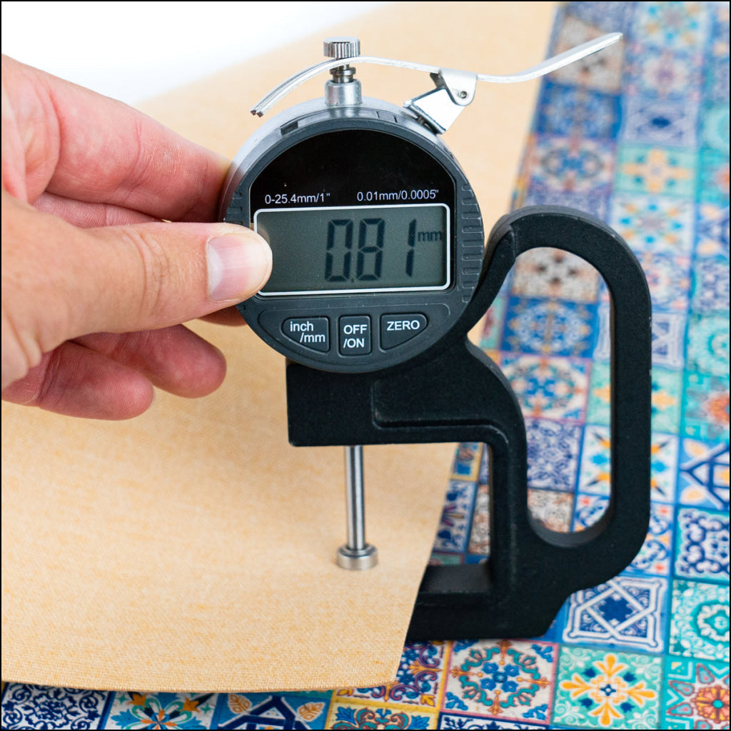 Printed Cork Fabric With Intricate Mosaic Tile Pattern Cof-562 Cork Fabric