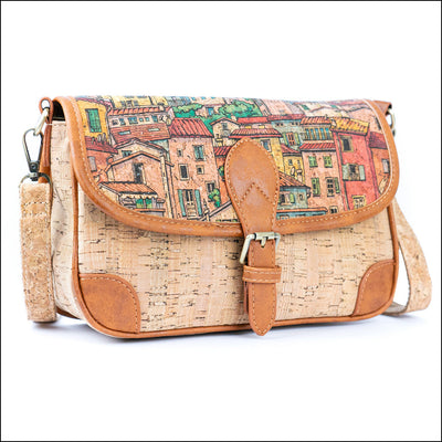 Printed Cork & Pu Women’s Crossbody Bag Bagd-572 B Flash Sales