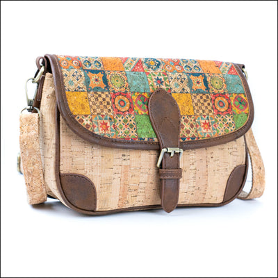 Printed Cork & Pu Women’s Crossbody Bag Bagd-572 D Flash Sales