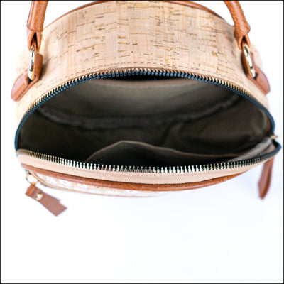 Printed Cork Round Crossbody Bag for Women BAGD-584 Flash Sales