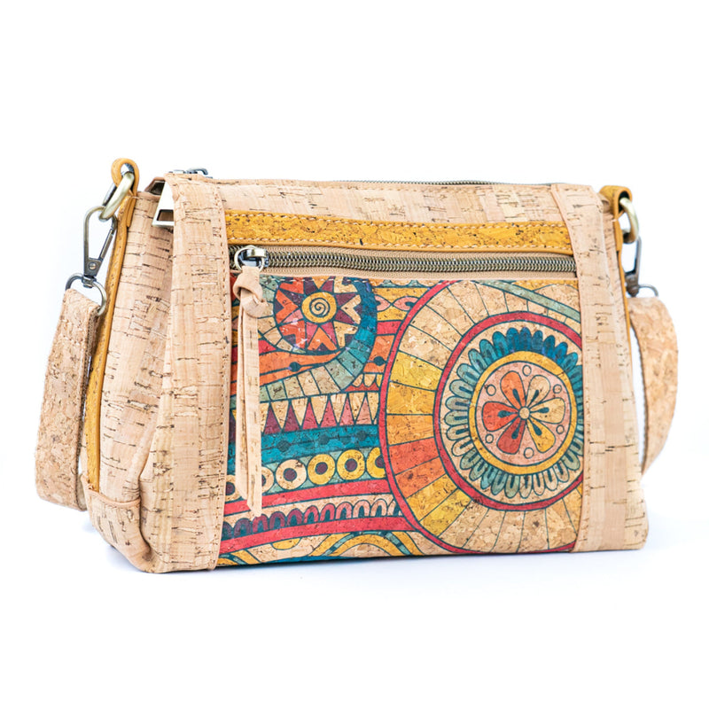 Printed Pattern Women’s Cork Crossbody Bag Bagd-569 B Flash Sales