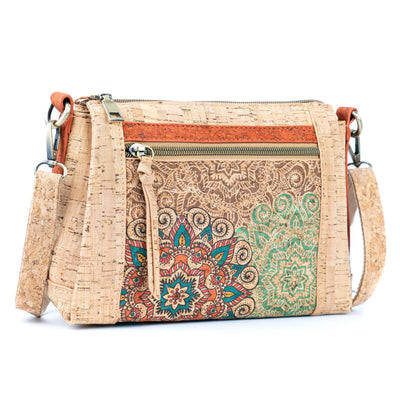 Printed Pattern Women’s Cork Crossbody Bag Bagd-569 D Flash Sales