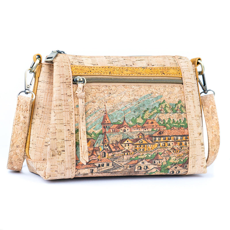 Printed Pattern Women’s Cork Crossbody Bag Bagd-569 E Flash Sales