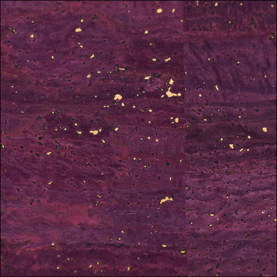 Purple Cork Fabric with Gold Flecks COF-646 cork fabric