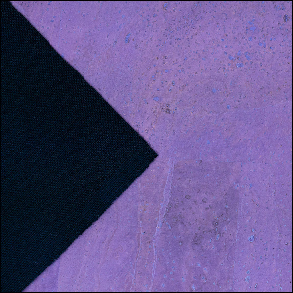 Purple Solid Cork Fabric With Black Backing 0.9Mm Thickness Cof - 524 - A Cork Fabric