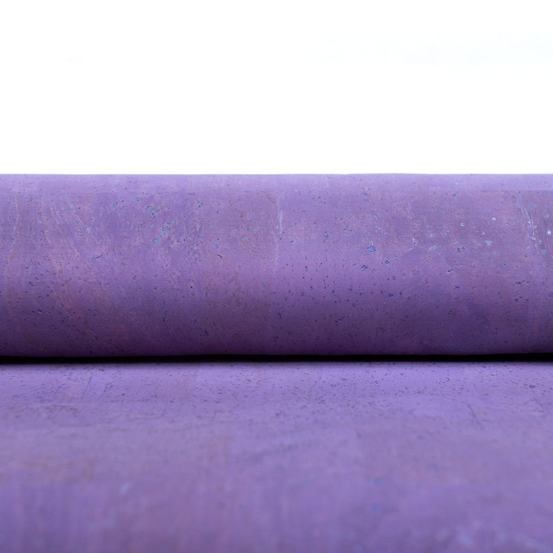 Purple Solid Cork Fabric With Black Backing 0.9Mm Thickness Cof - 524 - A Cork Fabric
