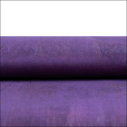 Purple Solid Cork Fabric With Black Backing 0.9Mm Thickness Cof - 524 - B Cork Fabric