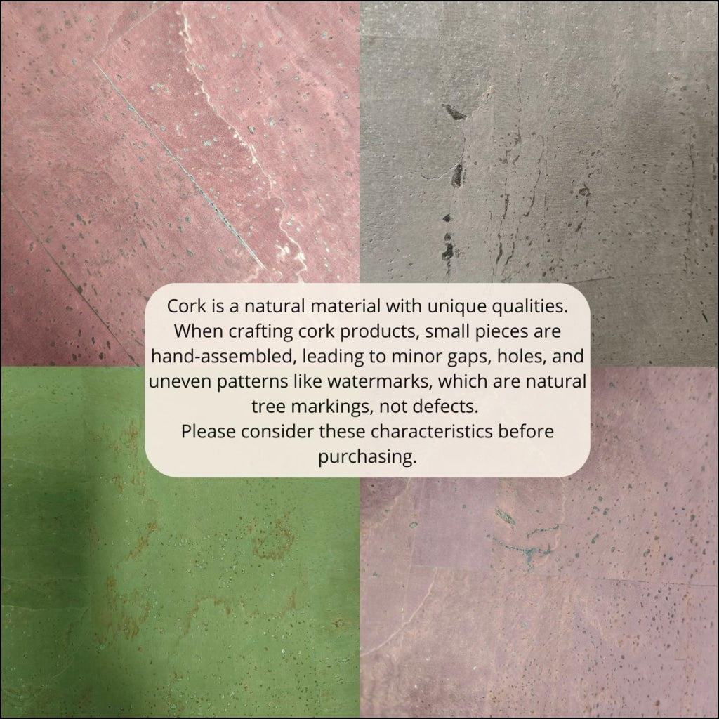 Purple Solid Cork Fabric With Black Backing 0.9Mm Thickness Cof - 524 - B Cork Fabric