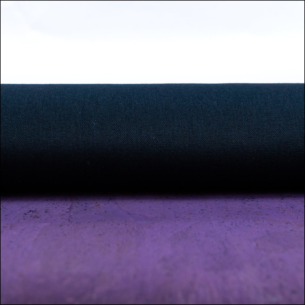 Purple Solid Cork Fabric With Black Backing 0.9Mm Thickness Cof - 524 - B Cork Fabric