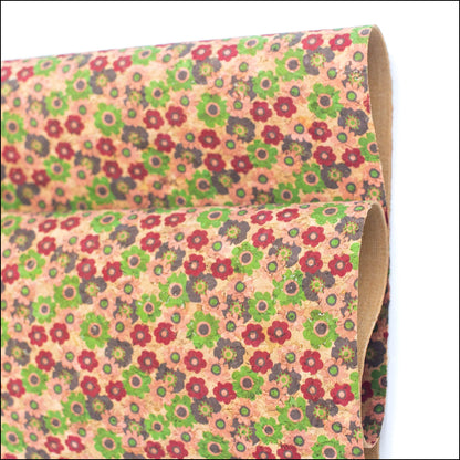 Quirky Florals Cork Fabric- Cof-403-A Cork Fabric