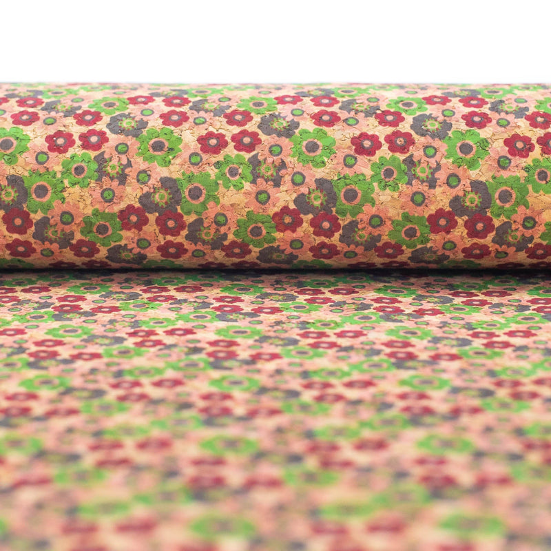Quirky Florals Cork Fabric- Cof-403-A Cork Fabric