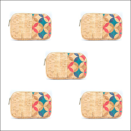 Rectangular Cork Print Women’s card coin Purses BAG-036 (8units） 8Units Flash Sales