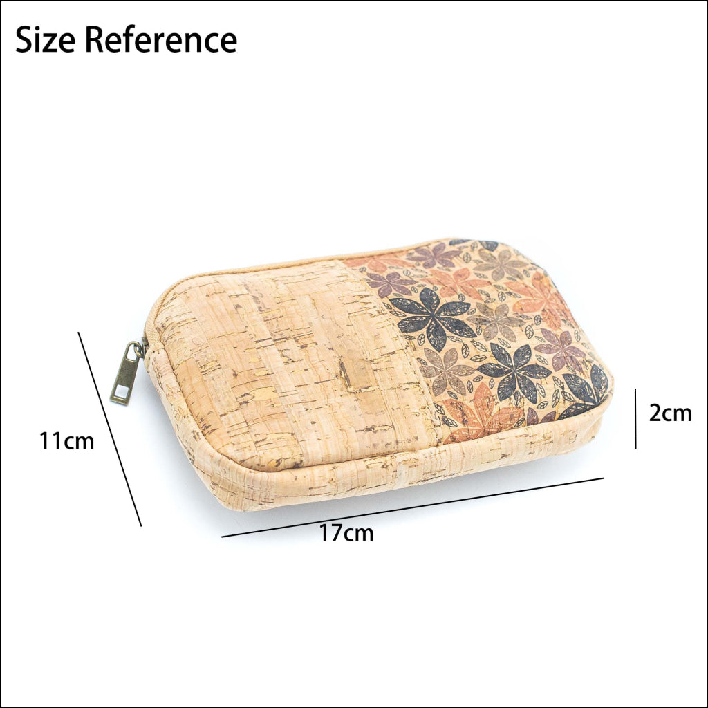 Rectangular Cork Print Women’s card coin Purses BAG-036 (8units） 8Units Flash Sales