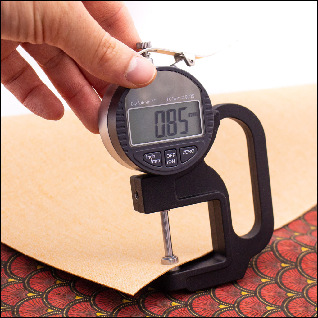 Red Fan Leaf Patterned Cork Fabric Cof-290 Cork Fabric