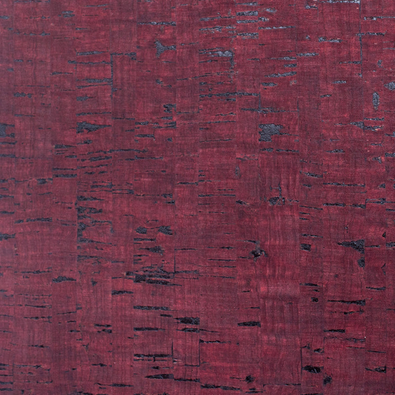 Red Portuguese Cork Fabric Rustic Cof-353-A Cork
