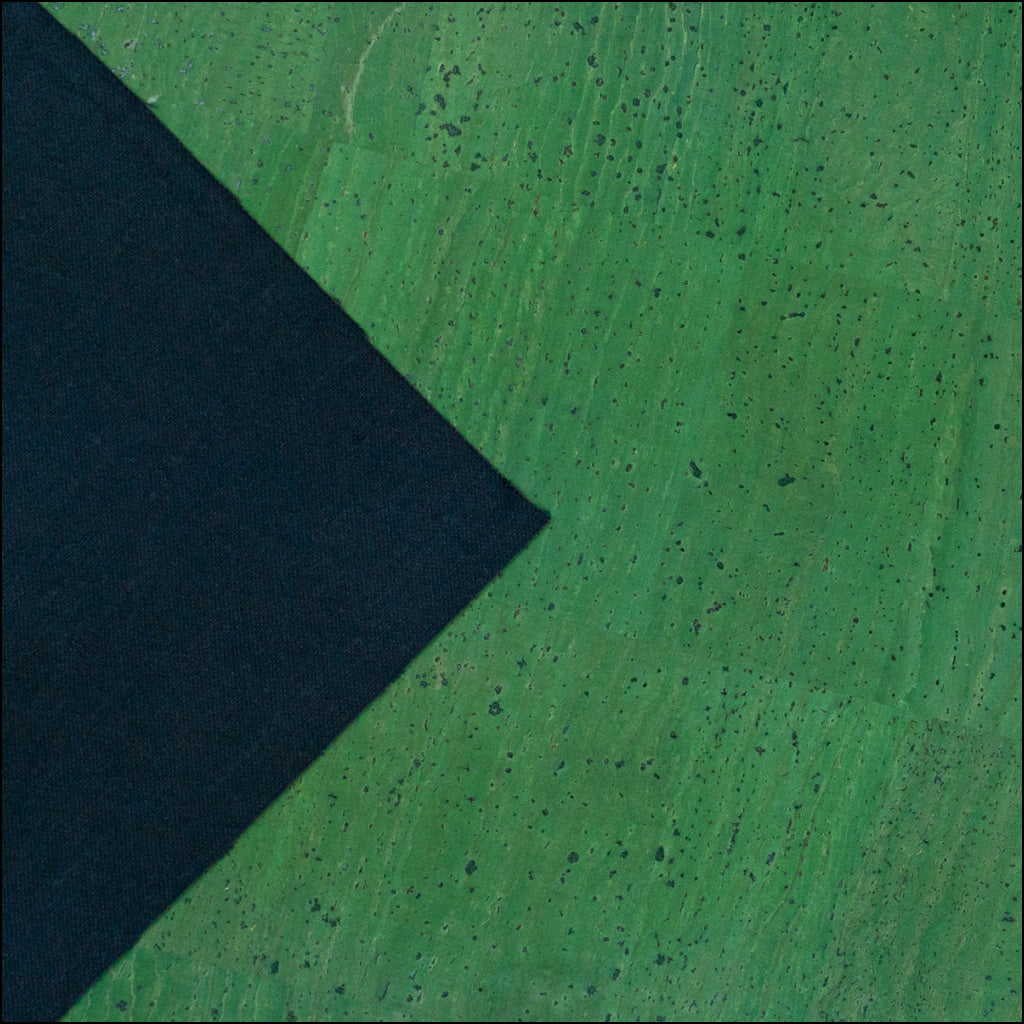 Rich Green Solid Cork Fabric - 0.84Mm Thickness Cof-584 Cork Fabric