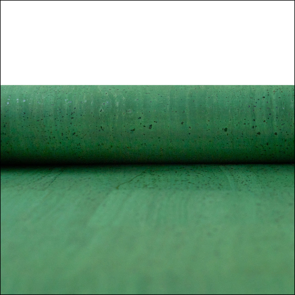 Rich Green Solid Cork Fabric - 0.84Mm Thickness Cof-584 Cork Fabric