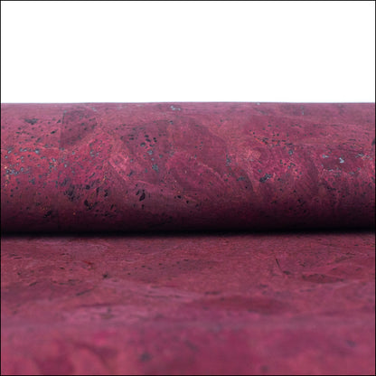 Rich Magenta Wine Red Cork Fabric Texture Cof-491 Cork Fabric
