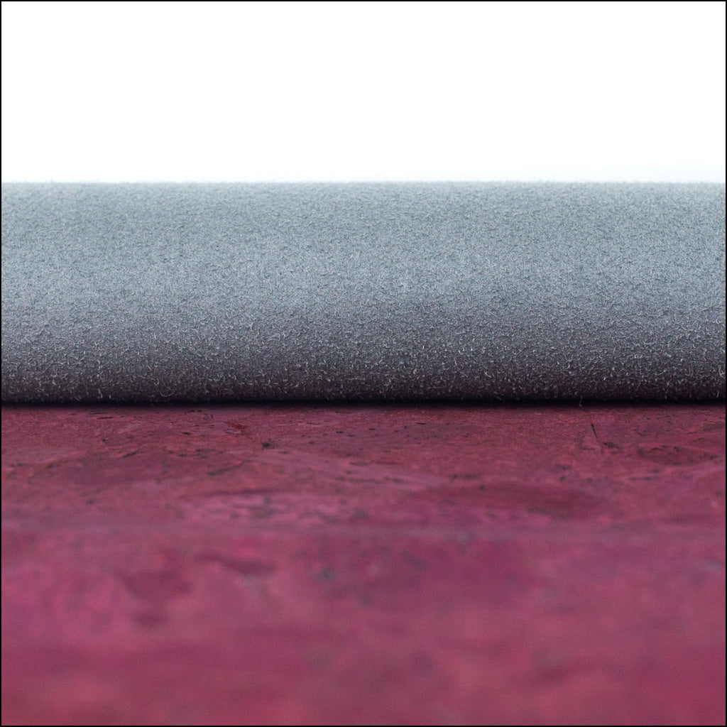 Rich Magenta Wine Red Cork Fabric Texture Cof-491 Cork Fabric