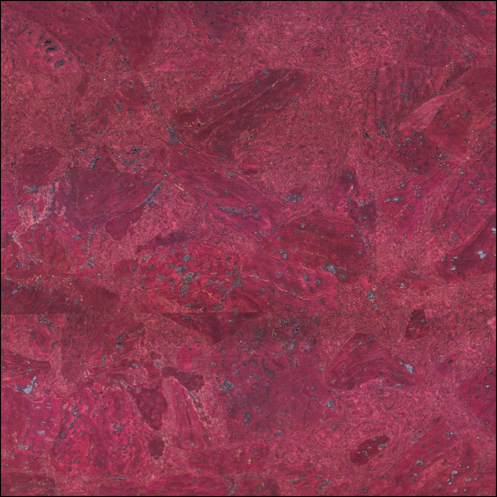 Rich Magenta Wine Red Cork Fabric Texture Cof-491 Cork Fabric