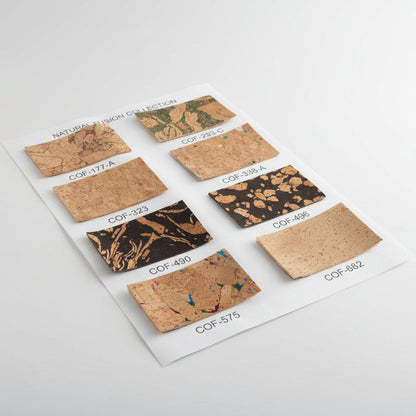 Best-Selling Cork Fabric Sample Set – Mixed Styles Collection (8 Pieces)