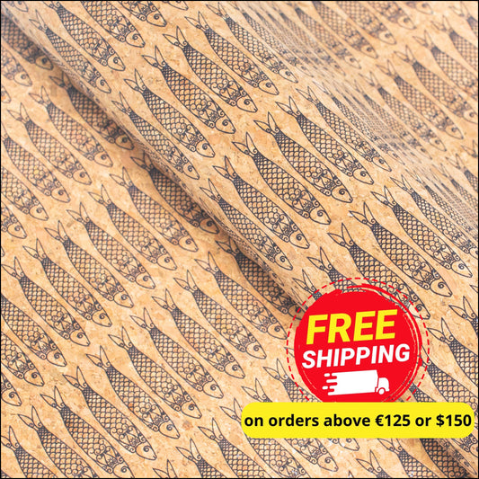 Sardinha Cork Fabric Cof-393-A Cork Fabric