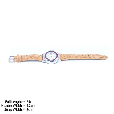 Stylish Casual Watch with Natural Cork Watch Strap WA-357-without box
