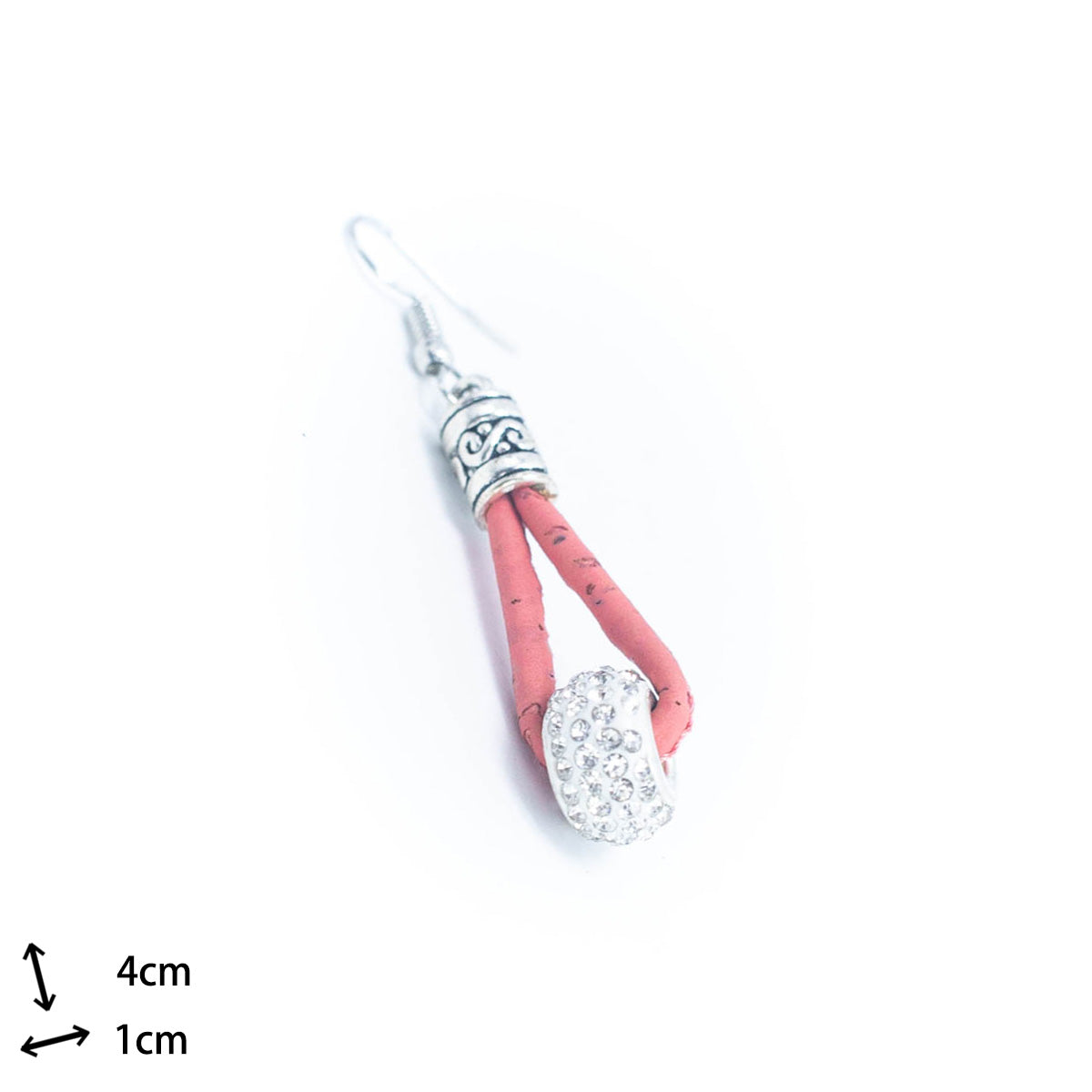 Cork earring  Original handmade ladies earrings-ER-038