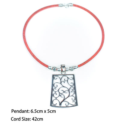 cork handmade women's cork necklace N-1029-MIX-5