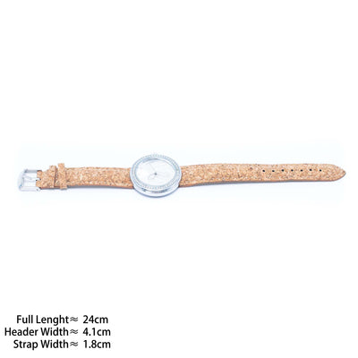 Stylish Casual Watch with Natural Cork Watch Strap WA-350-withot box