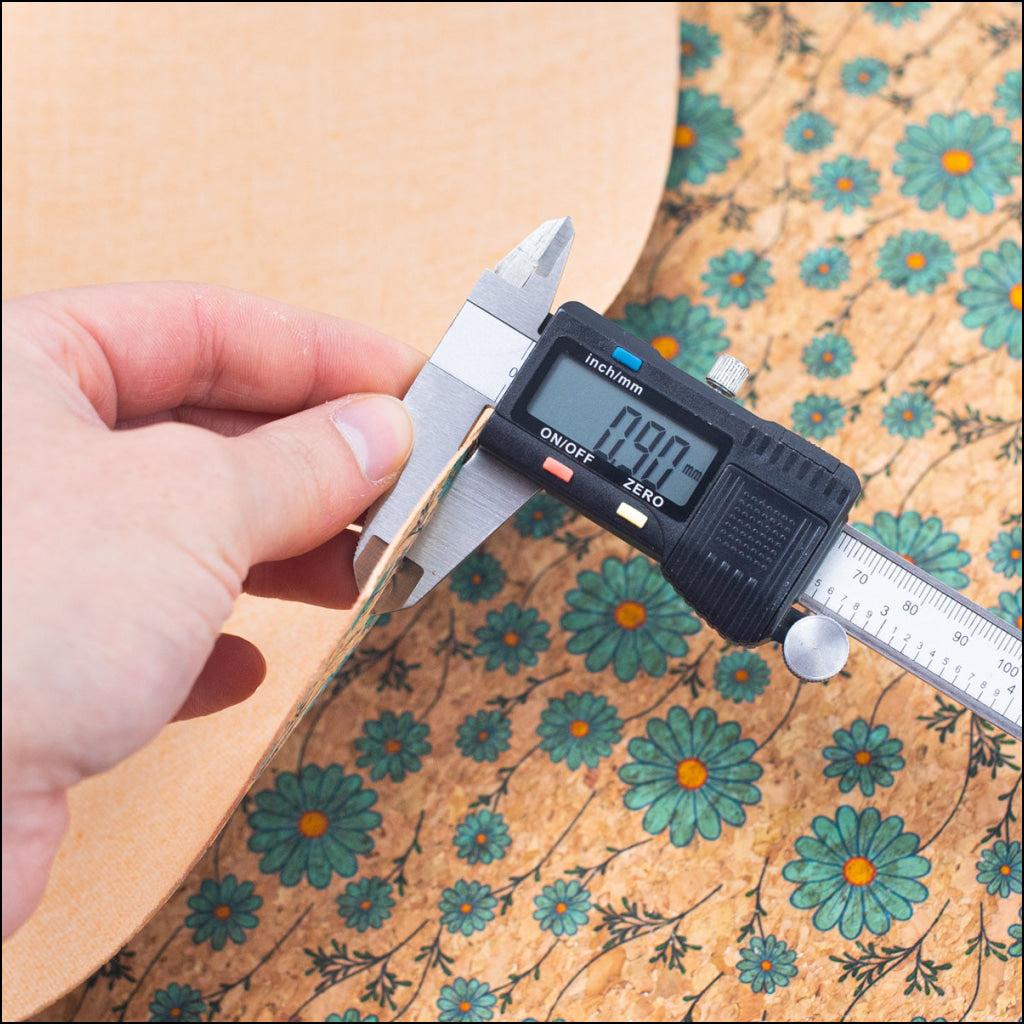 Small Blue Flowers Pattern Cork Fabric Cof-256-A Cork Fabric