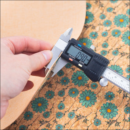 Small Blue Flowers Pattern Cork Fabric Cof-256-A Cork Fabric