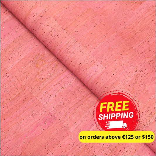 Soft Pink Solid Cork Fabric - 0.82Mm Thickness Cof-582 Cork Fabric