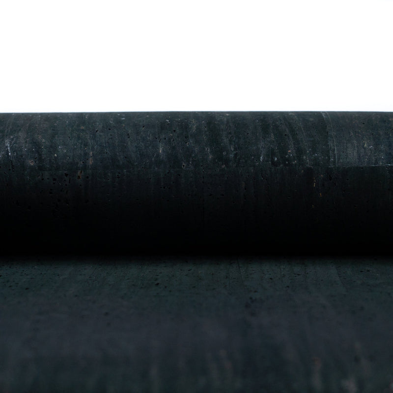 Solid Black Cork Fabric With Backing 0.76Mm Thickness Cof - 534 - C Cork Fabric