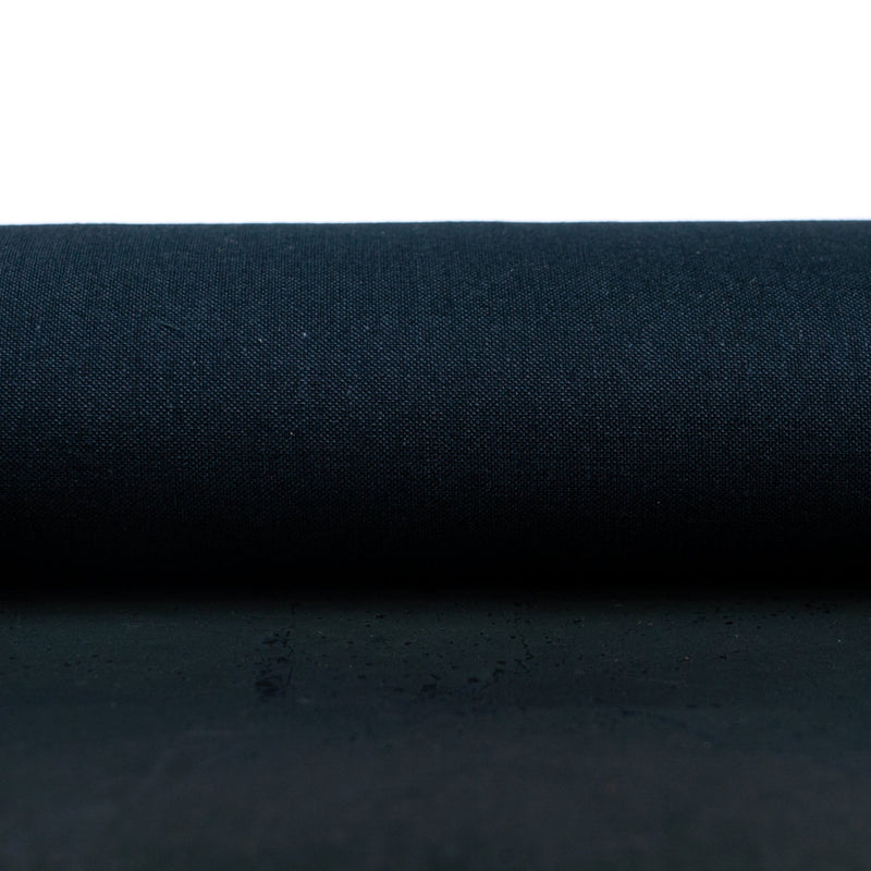 Solid Black Cork Fabric With Backing 0.91Mm Thickness Cof - 534 - A Cork Fabric