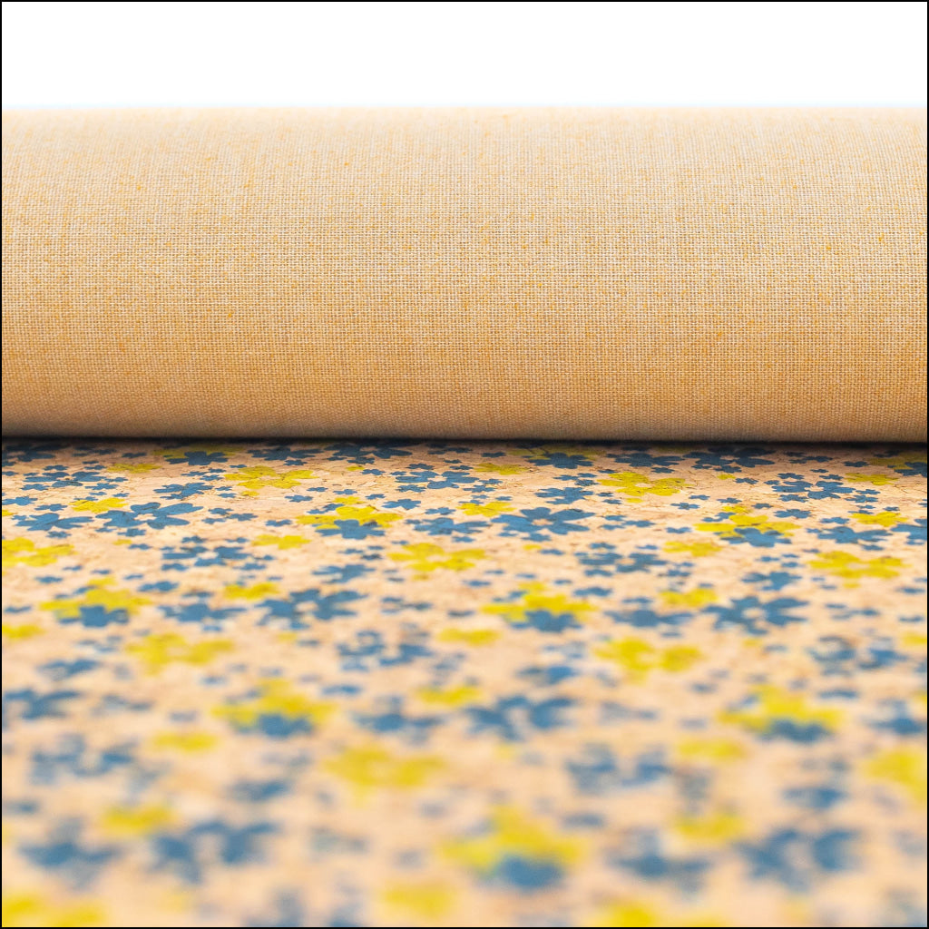 Sprinkled Florals Cork Fabric- Cof-417-New Cork Fabric