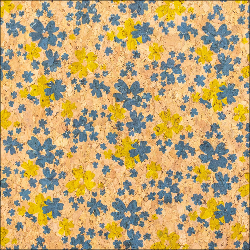 Sprinkled Florals Cork Fabric- Cof-417-New Cork Fabric