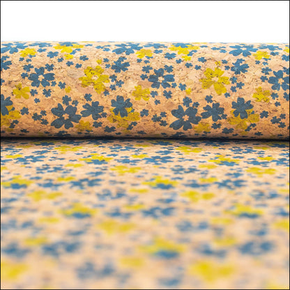Sprinkled Florals Cork Fabric- Cof-417-New Cork Fabric