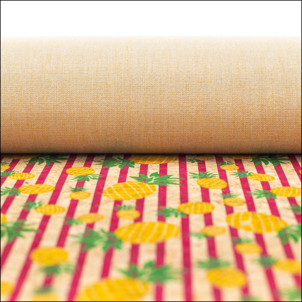 Striped Pina Cork Fabric Cof-239-A Cork Fabric