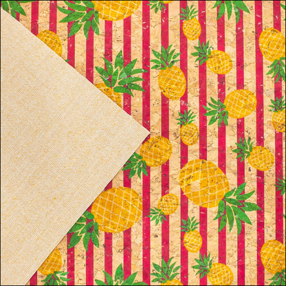 Striped Pina Cork Fabric Cof-239-A Cork Fabric