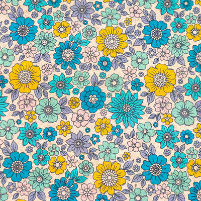 Sunny Floral Cork Fabric Cof-553 Cork Fabric