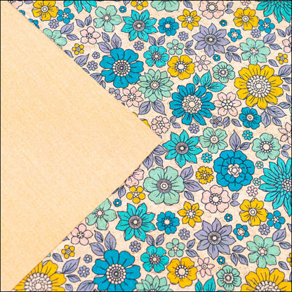 Sunny Floral Cork Fabric Cof-553 Cork Fabric