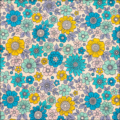Sunny Floral Cork Fabric Cof-553 Cork Fabric